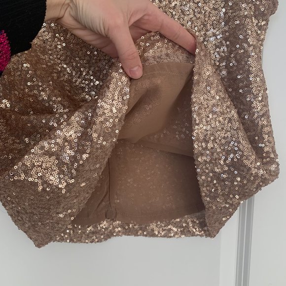 Champagne Sequined Top - Picture 3 of 3